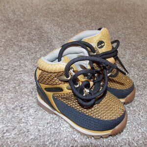 Timberland Euro Spirt Toddler Child Kids Wheat Black Hiker Boots